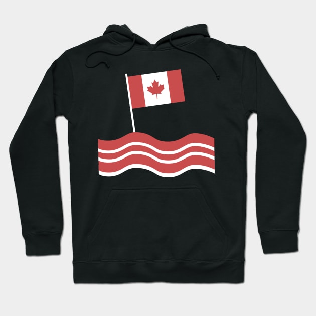 Funny Canadian Bacon Hoodie by MeatMan